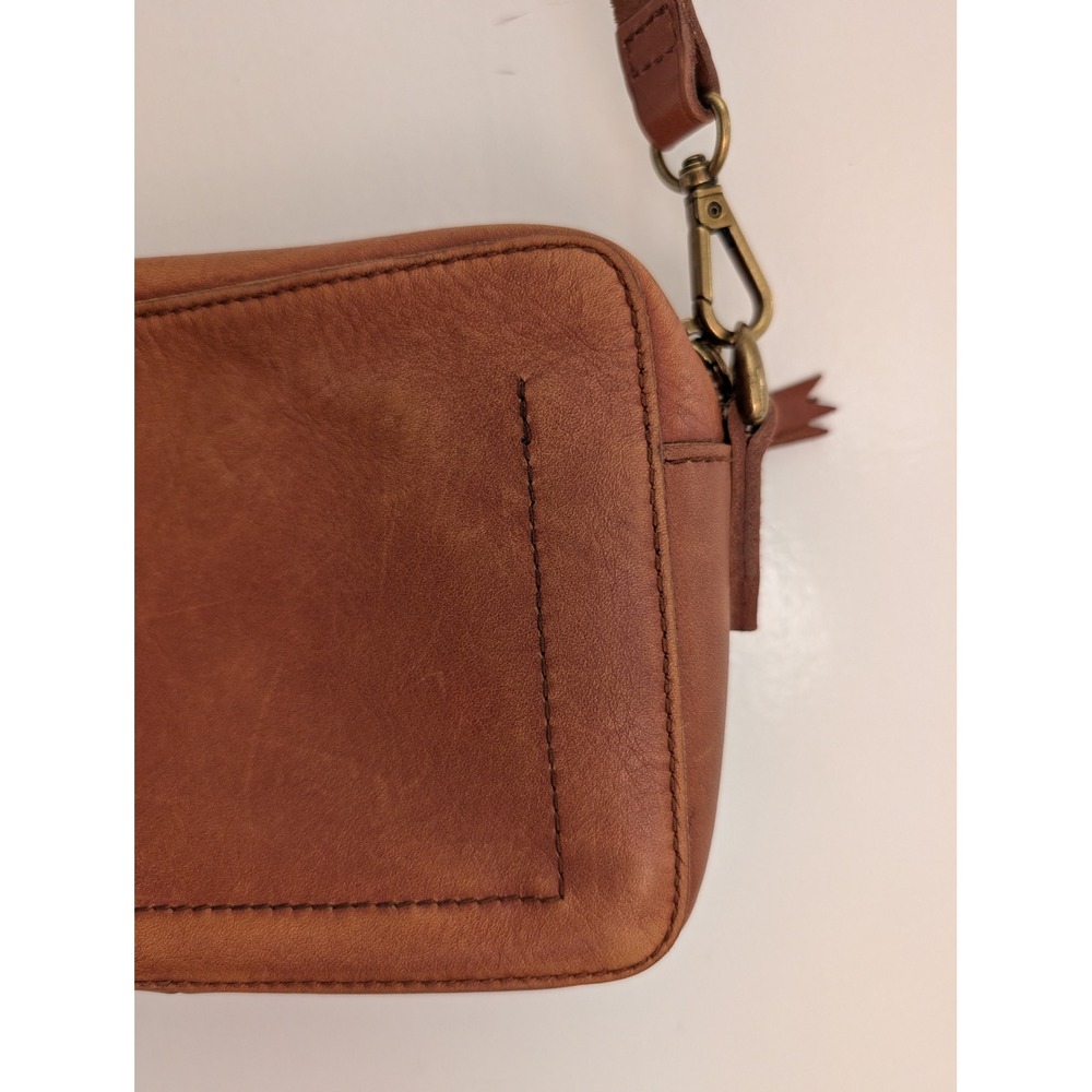 Madewell The Transport Camera Bag Crossbody Leather Cognac Camel Travel Boho - Picture 16 of 16